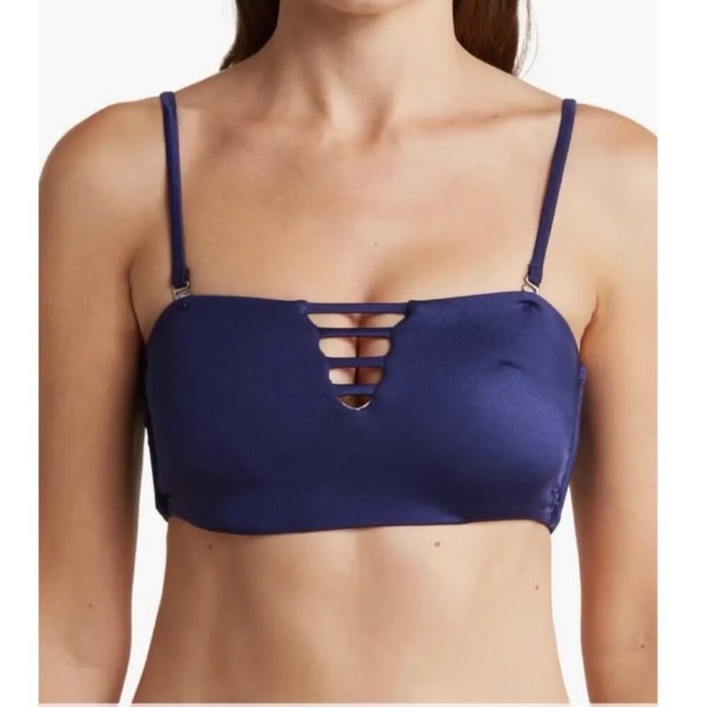 Maaji Jazz Bandeau Reversible Bikini Top Nwot